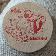 Alter Bierdeckel - Schultheiss