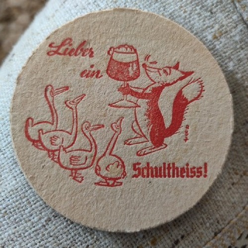Alter bierdeckel schultheiss - alter,