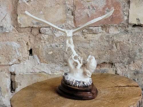 Eule schnitzereien owl - eule, statue