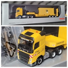 Volvo FH  Leonhard Weiss Semitieflader  + 20 FT Baustellen Container 958608 neu