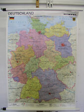 Wandkarte Deutschland Bundesländer 68x95cm ~2000 wall map states of germany 