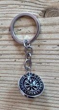 Schlüsselanhänger Vegvisir Wikinger Kompass Runen Glaskugel Keychain K2.19