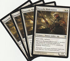 ✪ 4 MAGIC The Gathering KAZANDU BLADEMASTER White Creature PLAYSET ZEN/EN NM/EX