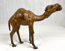 Figur / Skulptur Kamel Leder 31,5 cm