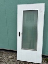 Nebeneingangstüre mit Zarge und Glaseinsatz, Marke Novoferm 875 x 2000