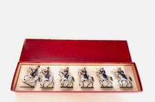 6 Heyde Zinnfiguren Berittene Trompeter in OVP.