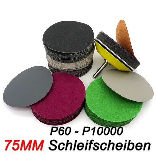 Schleifscheiben 75mm klett - 75mm,