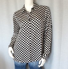 Business Bluse Satin Schwarz