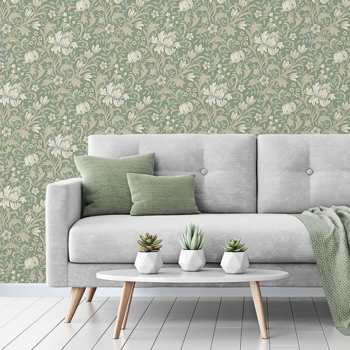 Florale marian blatt tapete - marian,
