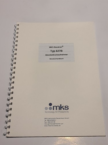 Benutzerhandbuch mks baratron - mks,
