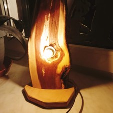 Baumstamm-Holzlampe,DEKO-LED