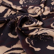 Futterstoff / Kleiderstoff Dessin Flower (Blumen, Floral) 100% Seide - Meterware