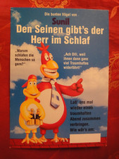 SUNIL Die bunten Vögel WASCHMITTEL Reklame Werbung Postkarte ungelaufen CARTOON