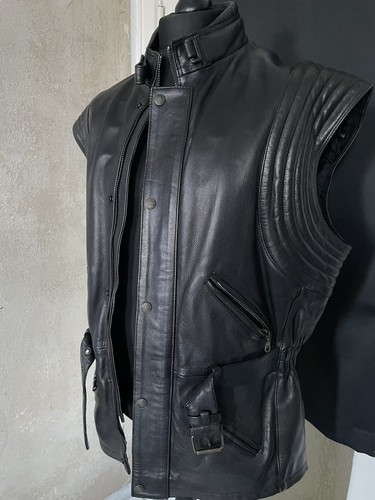Lederjacke schwarz narbenleder - lederjacke,
