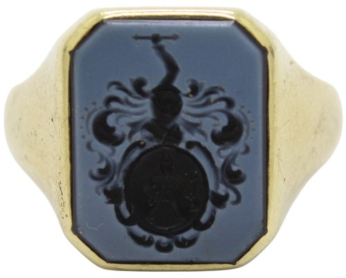 333er gold ring siegelring - 333er,