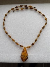 Collier Damen 70cm Bernstein