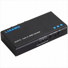 GW2944 Ligawo 6518772 Toslink Coax Cinch zu HDMI Audio Embedder