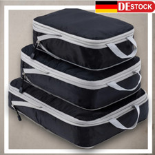 Reise Koffer-Organizer Kompressions Kleidertaschen Packwürfel Set 3-teilig Urlau