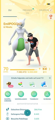 Pokémon account level 70 - go, account,level