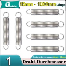 Edelstahl Feder Zugfeder 1mm