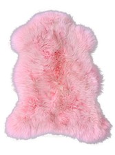 Lammfell Schaffell gefärbt Leder Fell Teppich Lambskin sheepskin 80cm-150cm