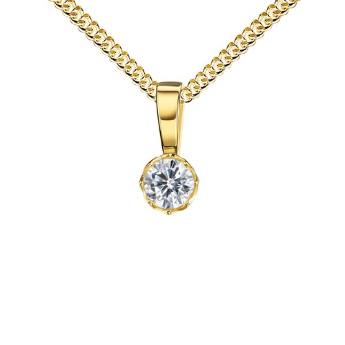 Anhänger 585 gelbgold mit - anhänger,
