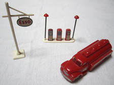 LEGO 60er ?? Esso Tankstelle Zapfsäule / Schild / Tankwagen - Konvolut 3 tlg. !!