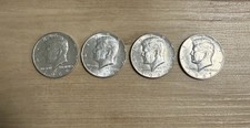 4 Stück 1/2 Dollar Half