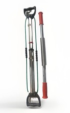 Expander mit Stahlseil(!) +Biegehantel Königsfeder Kraftfeder Brusttrainer