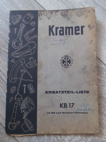 Kramer schlepper kb17 - kramer,