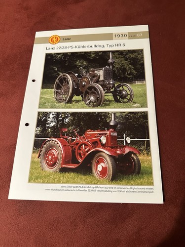Lanz kühlerbulldog traktor - lanz,