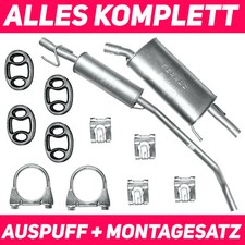 Auspuff für Opel Corsa B 93-00 1.2i 1.4i 1.6GSI 1.5D 1.5TD 1.7D set Kpl