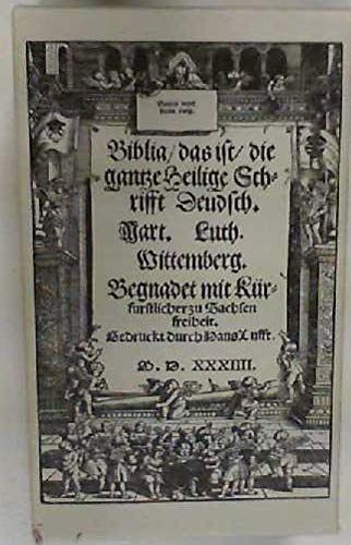 Biblia das ist die ganze - biblia.,