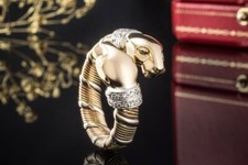 Cartier Ring Panthère de Cartier mit Diamanten Gold 750 Tricolor  Schmuck