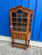 ANTIKE BAROCKVITRINE KLEINE BAROCK VITRINE UM 1880 NUSSBAUM FURNIER