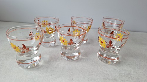 6er set vintage schnapsgläser - set,