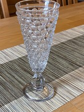 dickwandiges Noppen Glas • antik I vintage • Pressglas • Bierglas • Fußbecher