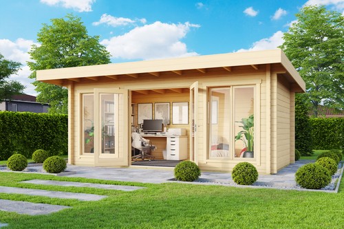 Gartenhaus holz 70mm dorset - 70mm,