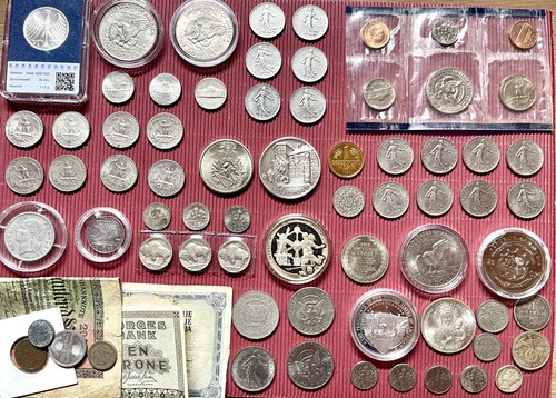 Sammlung von münzen - sammlung,