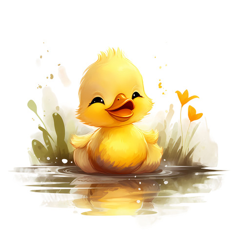 Lustige cartoon ente - lustige,