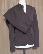 180 6L ESPRIT Hosenanzug Hose Gr. 40 + Jacke  Gr. 36 braun gestreift  2-Teiler