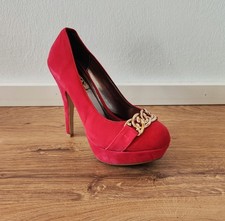 Sexy Heels Pumps Stilettoabsatz Party Cocktailabend rot Jumex Gr. 35 hohe Schuhe