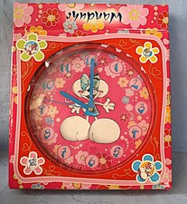 Diddl Wanduhr Uhr Diddlina 90 er rot Kinder Zimmer Diddlmaus Ø 25 cm Sammler -