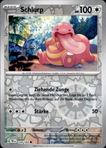 Pokemon 124 162 schlurp - 124/162,