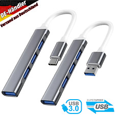 USB 3.0 Hub Verteiler Splitter Adapter für Notebook Handy Laden Laptop PC 4 Port