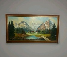 Ölgemälde Wettersteingebirge