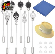 Hutnadeln mit Glasperlen 8er