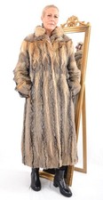 A5461 FUCHS MANTEL FUCHSMANTEL ECHT PELZ KOJOTE PELZMANTEL - RANCH FOX FUR COAT