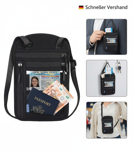 Brustbeutel mit rfid schutz - brustbeutel,