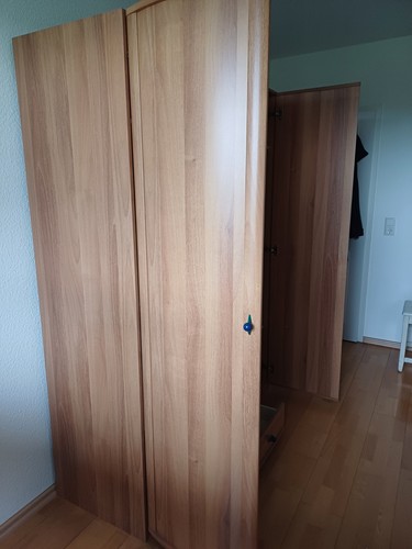 Kleiderschrank braun holz - kleiderschrank,
